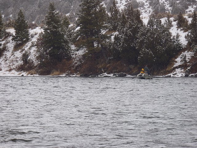 Winter fly fishing Bozeman Montana